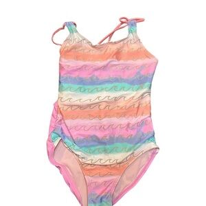 Cat & Jack One Piece Swimsuit with Watercolor Stripes